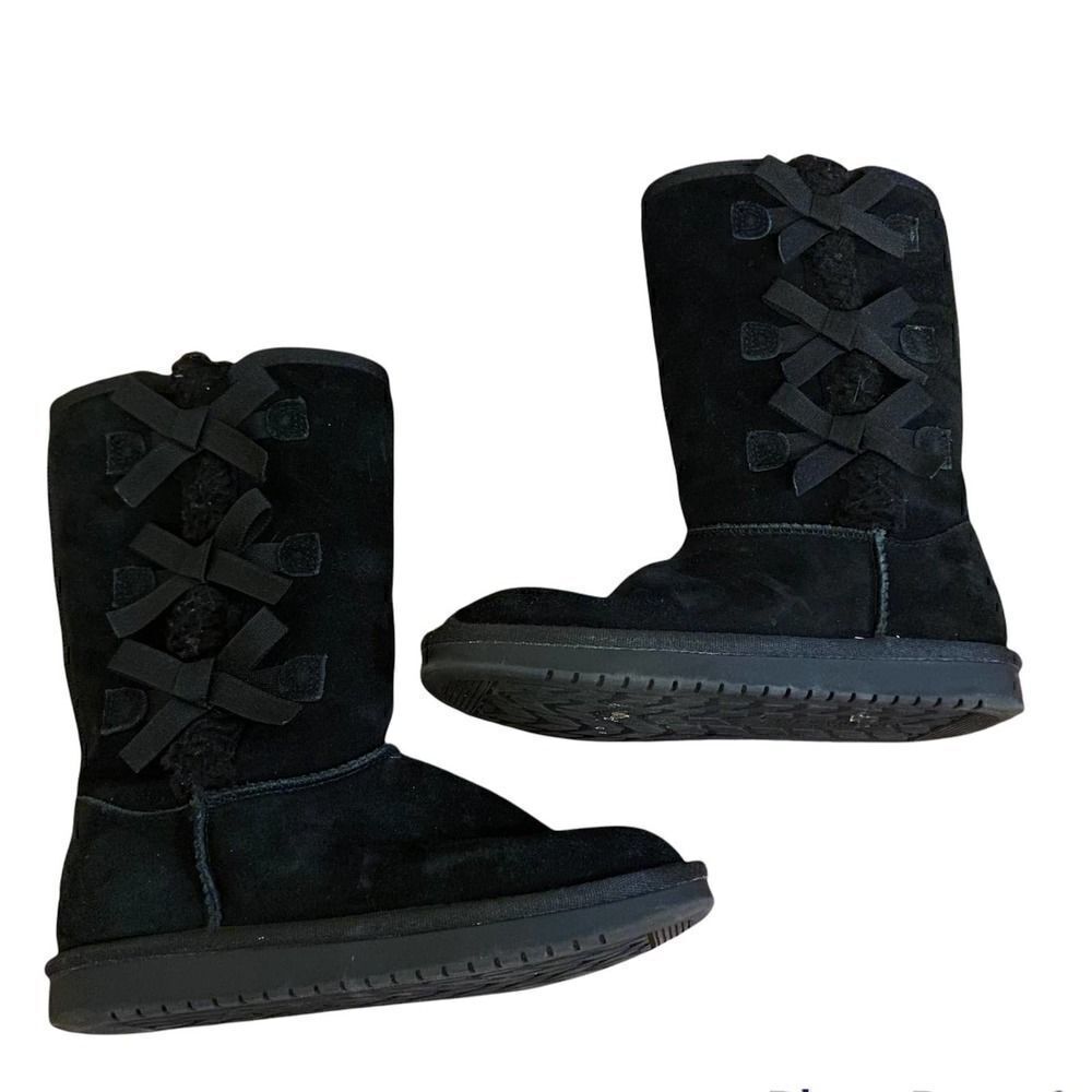 Koolaburra by Ugg Kids Victoria Tall Boot Black Size 2